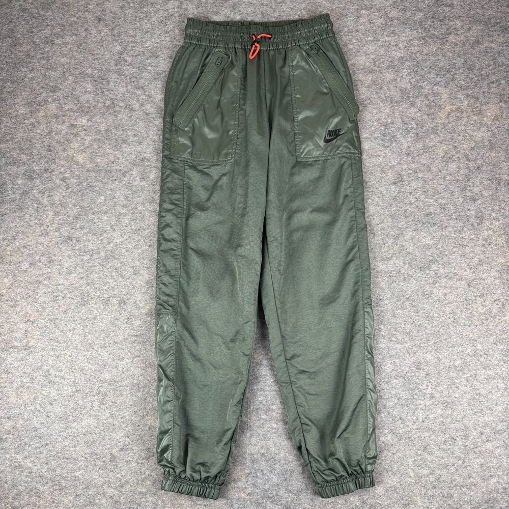 Nike Sportswear Woven Cargo Pants 27" Pockets Nylon Juniper Fog Womens XS